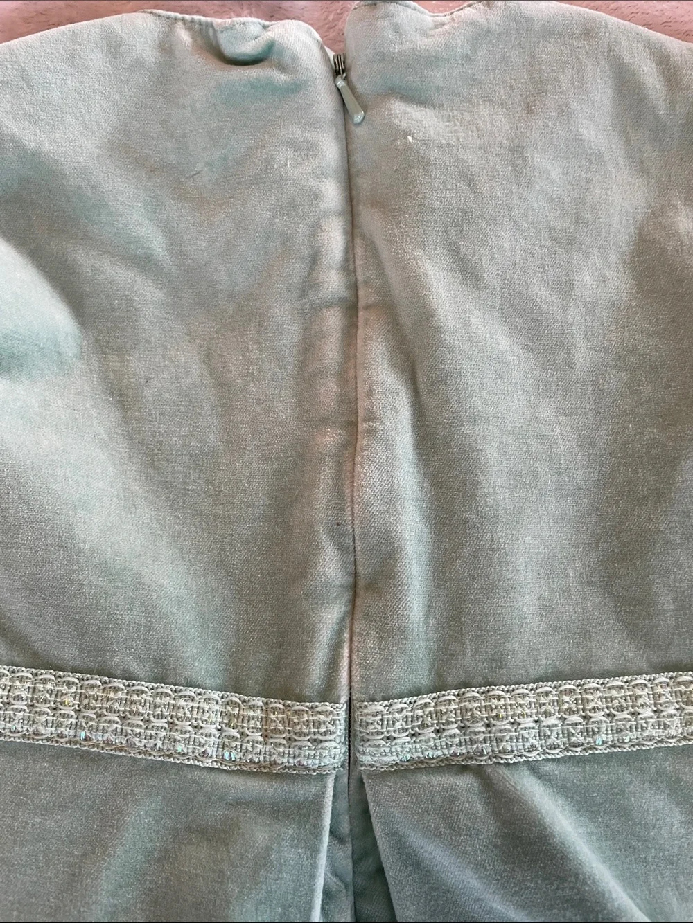 Baby Gap Mint Velvet Dress with Empire Waist